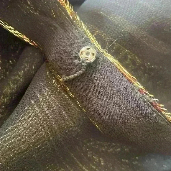 J Crew Cate paisley metallic silk blend tank - Picture 3 of 7